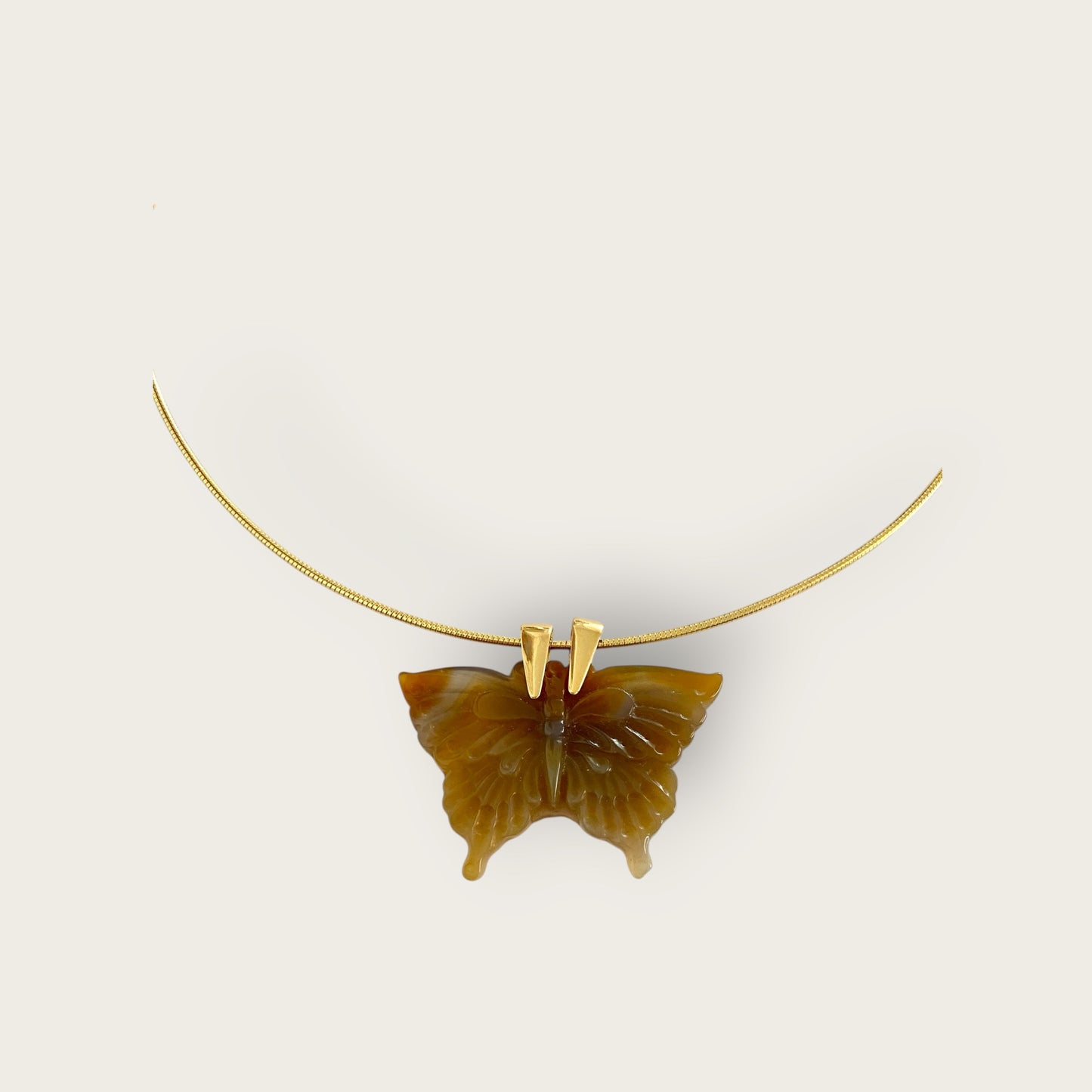 Ras du cou necklace with Butterfly