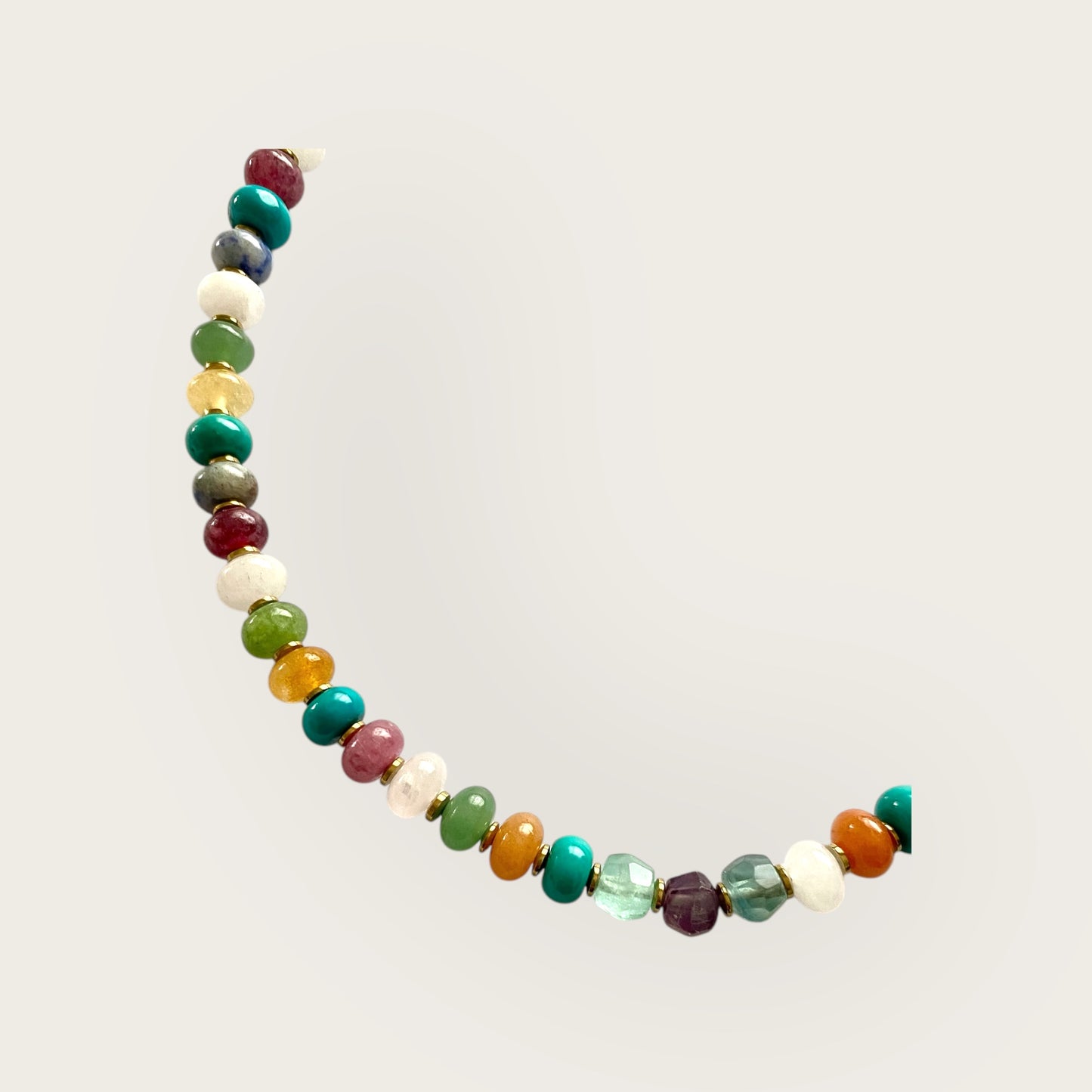 Precious stones necklace