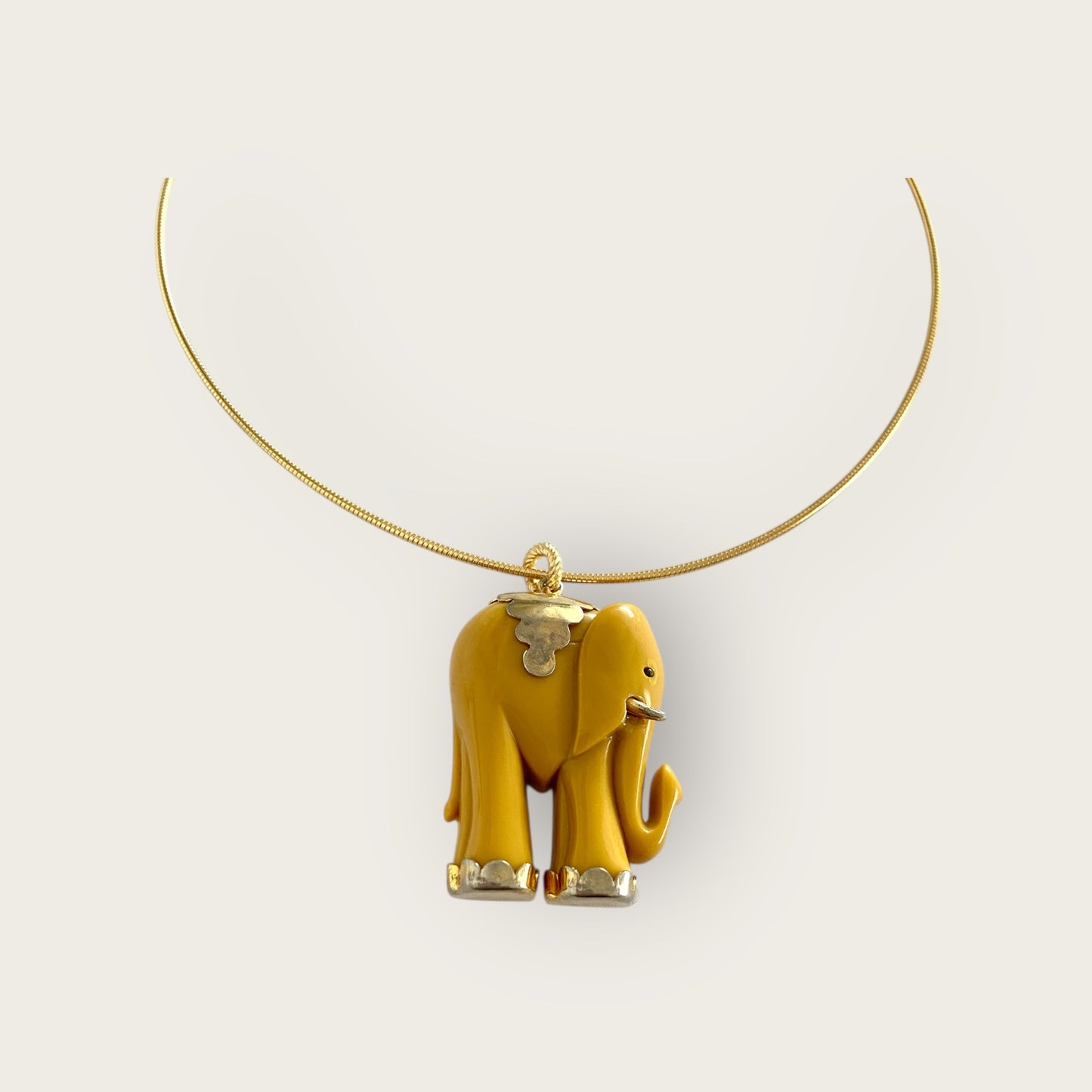 Choker with Vintage Elephant