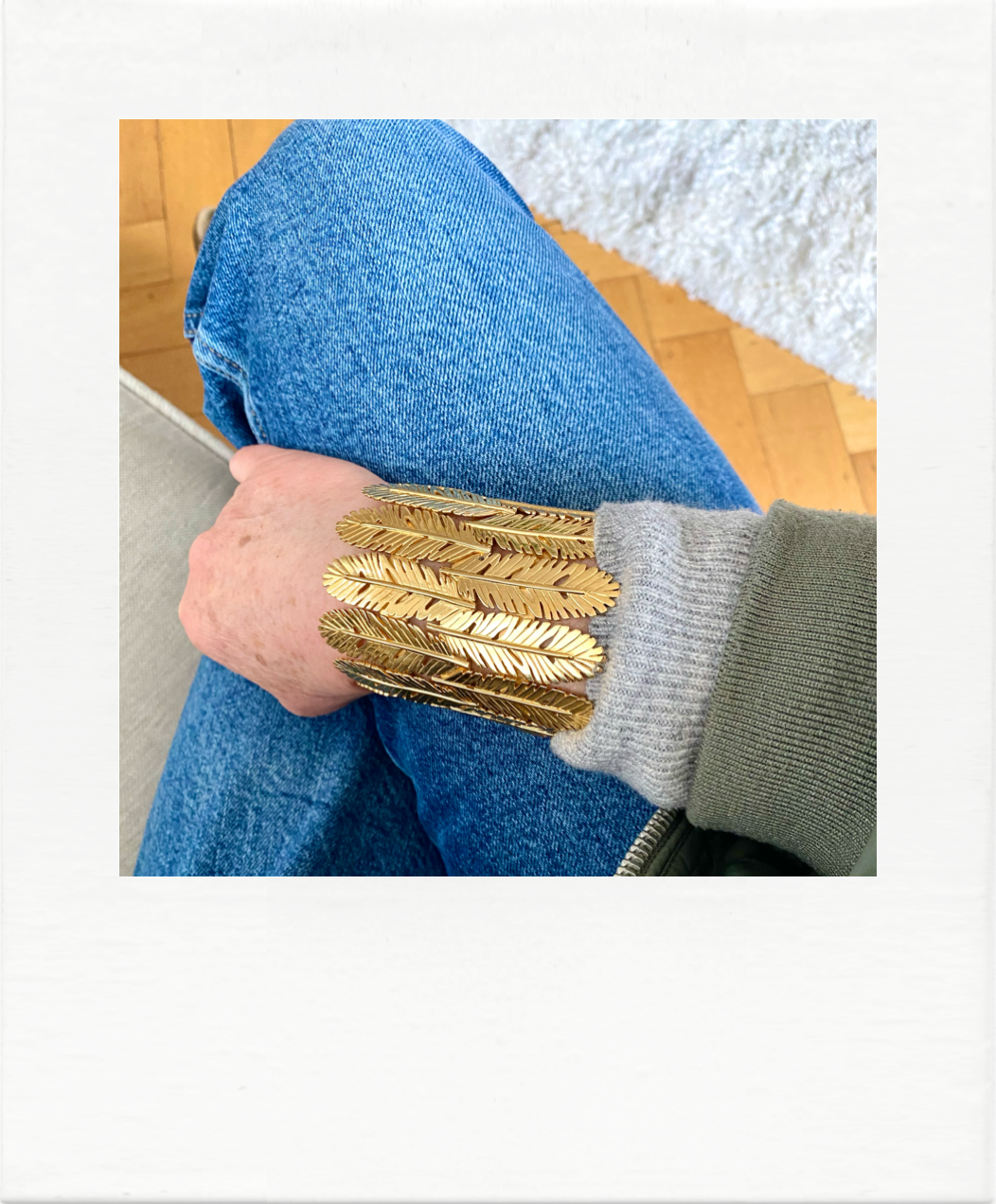 Vintage feather bracelet 80’