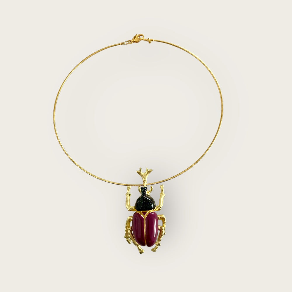 Choker met Scarabee