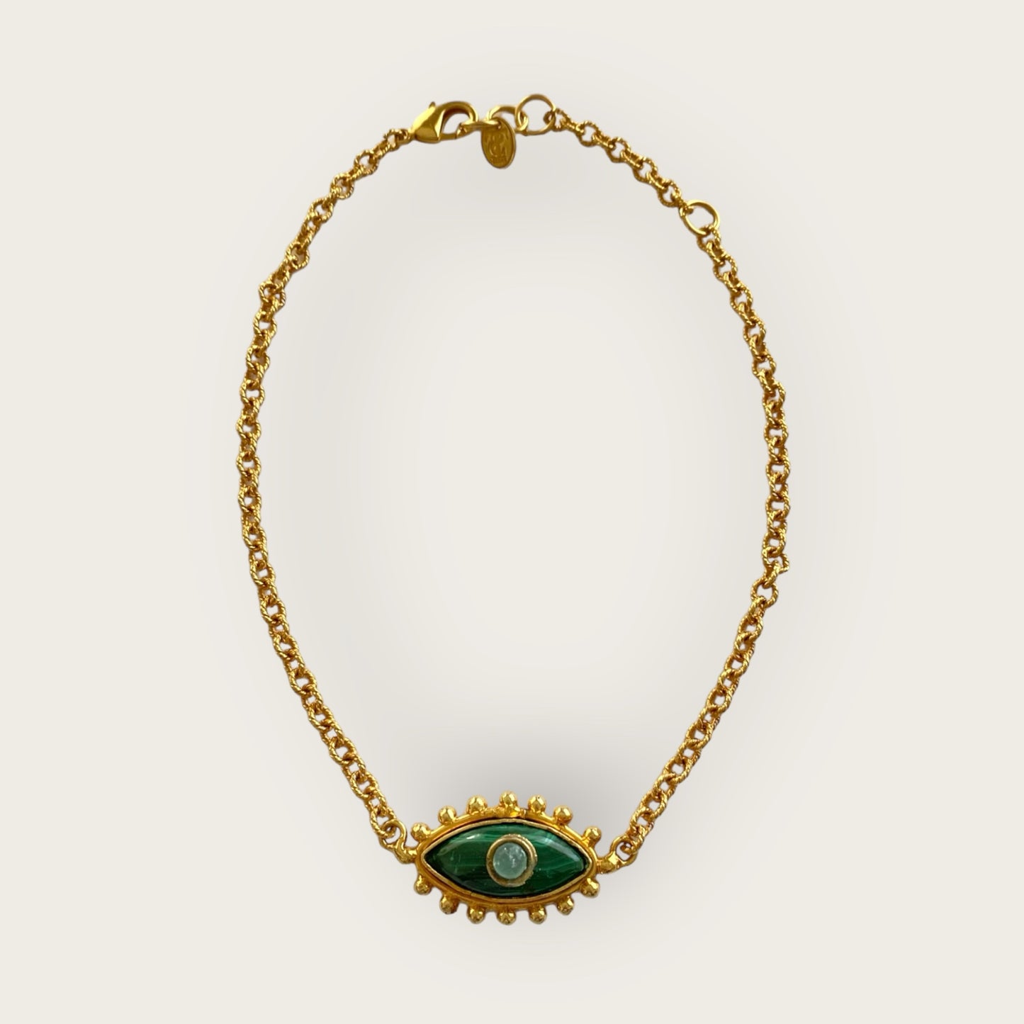 Preloved choker with malachite