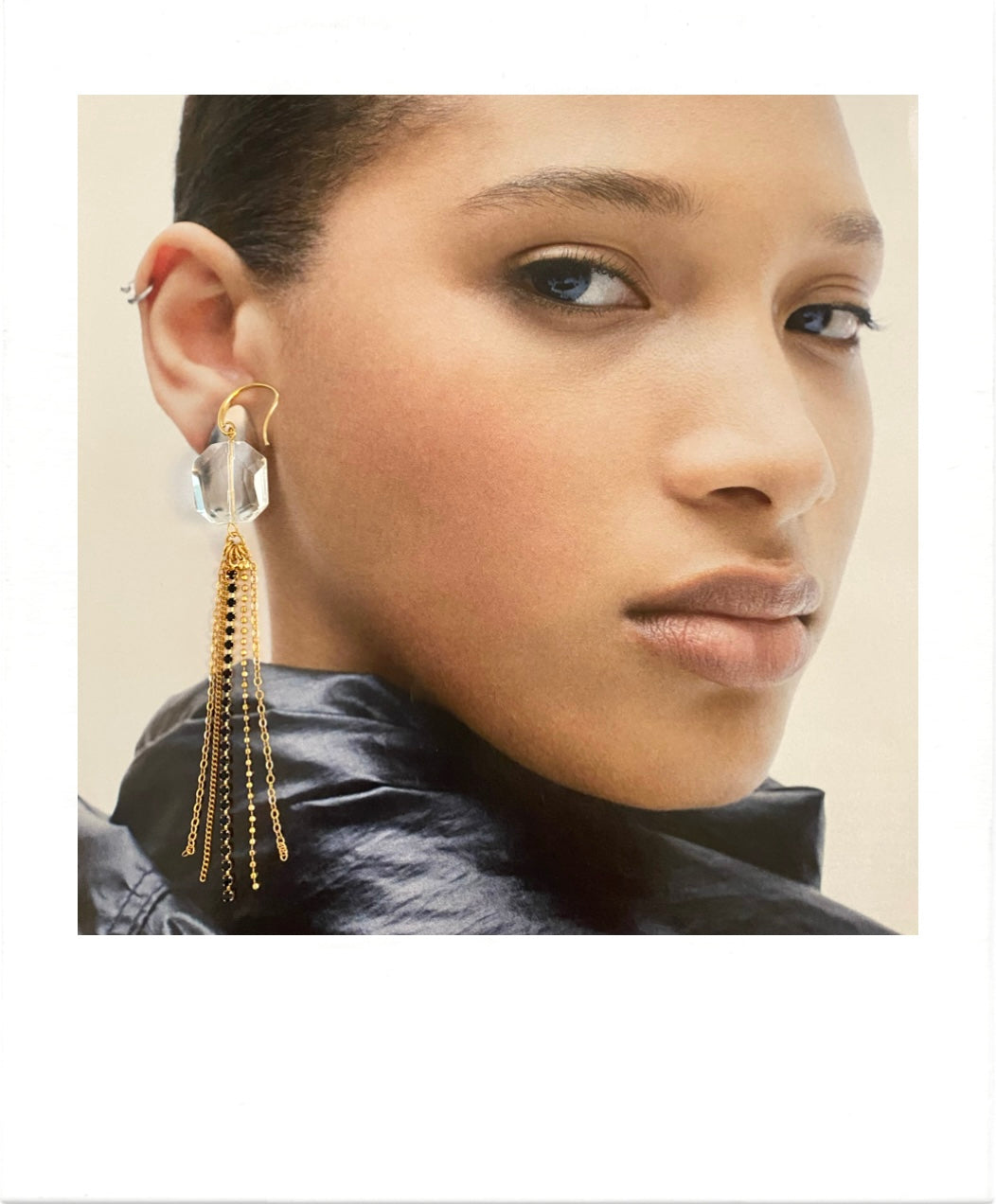 Single earring with Cristal