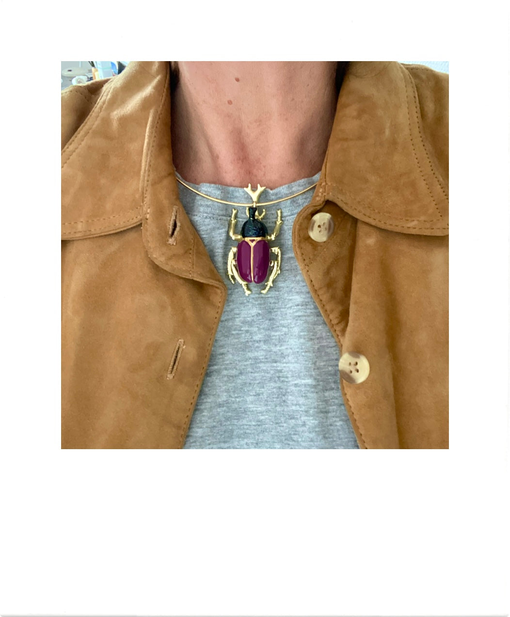 Choker met Scarabee