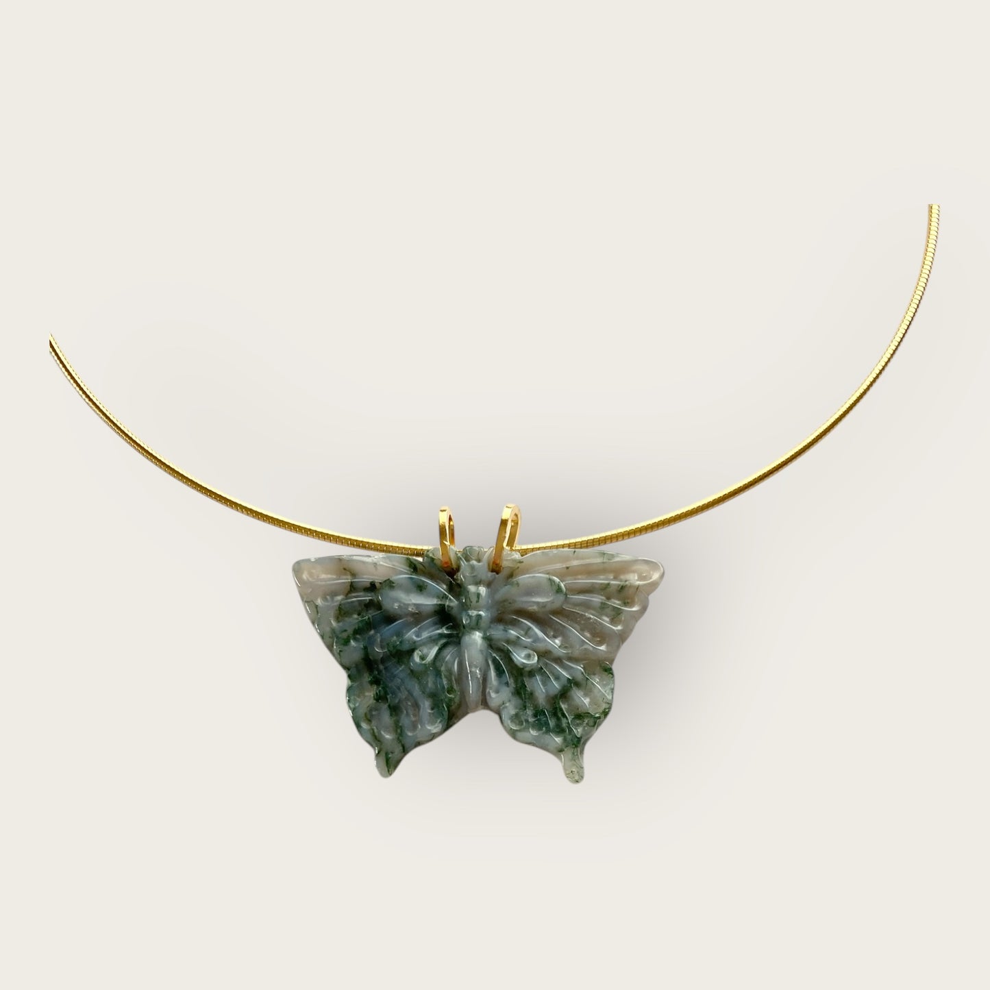 Carved Agate Butterfly