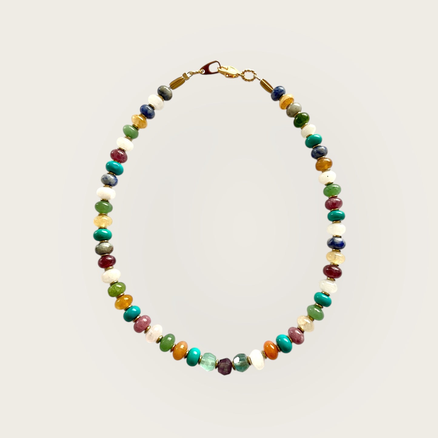 Precious stones necklace