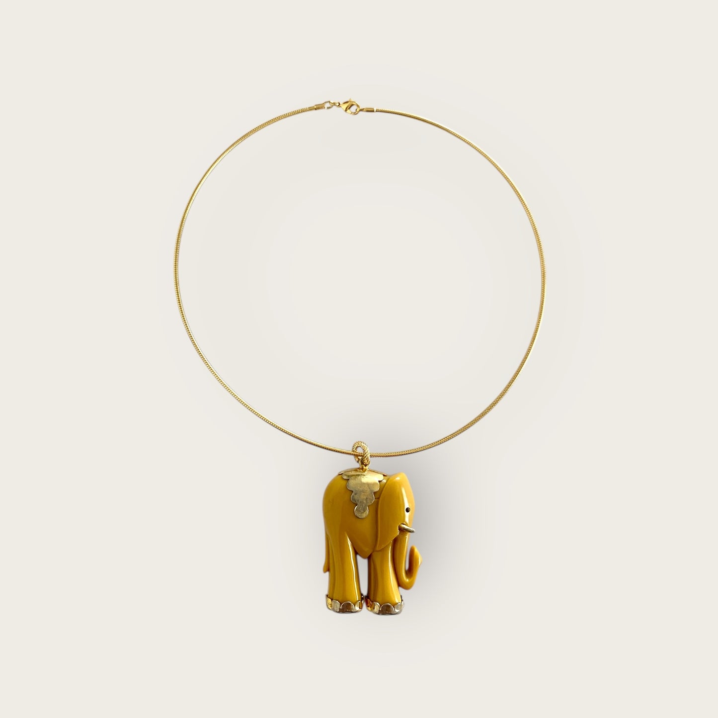 Choker with Vintage Elephant