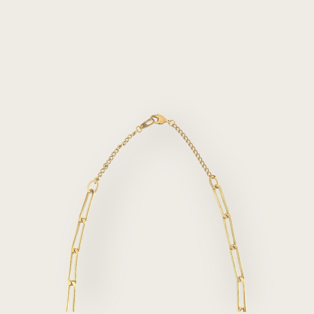 Long necklace with Agate heart