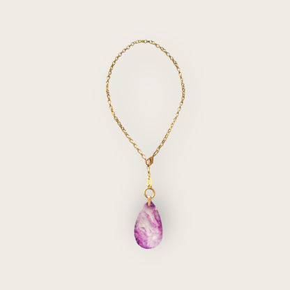 Necklace with stone in Selenite