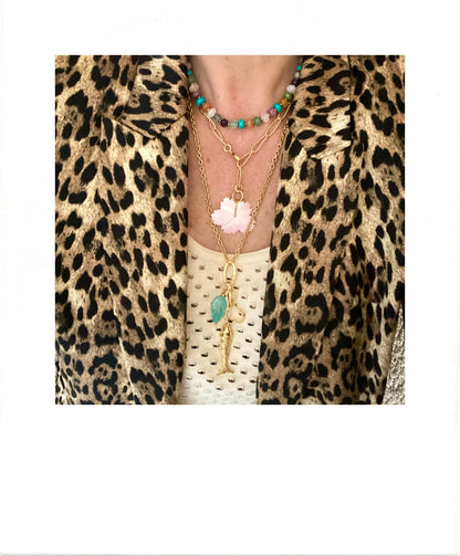 Precious stones necklace
