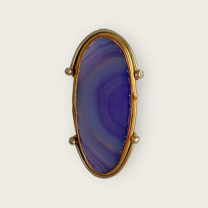 Vintage agate ring