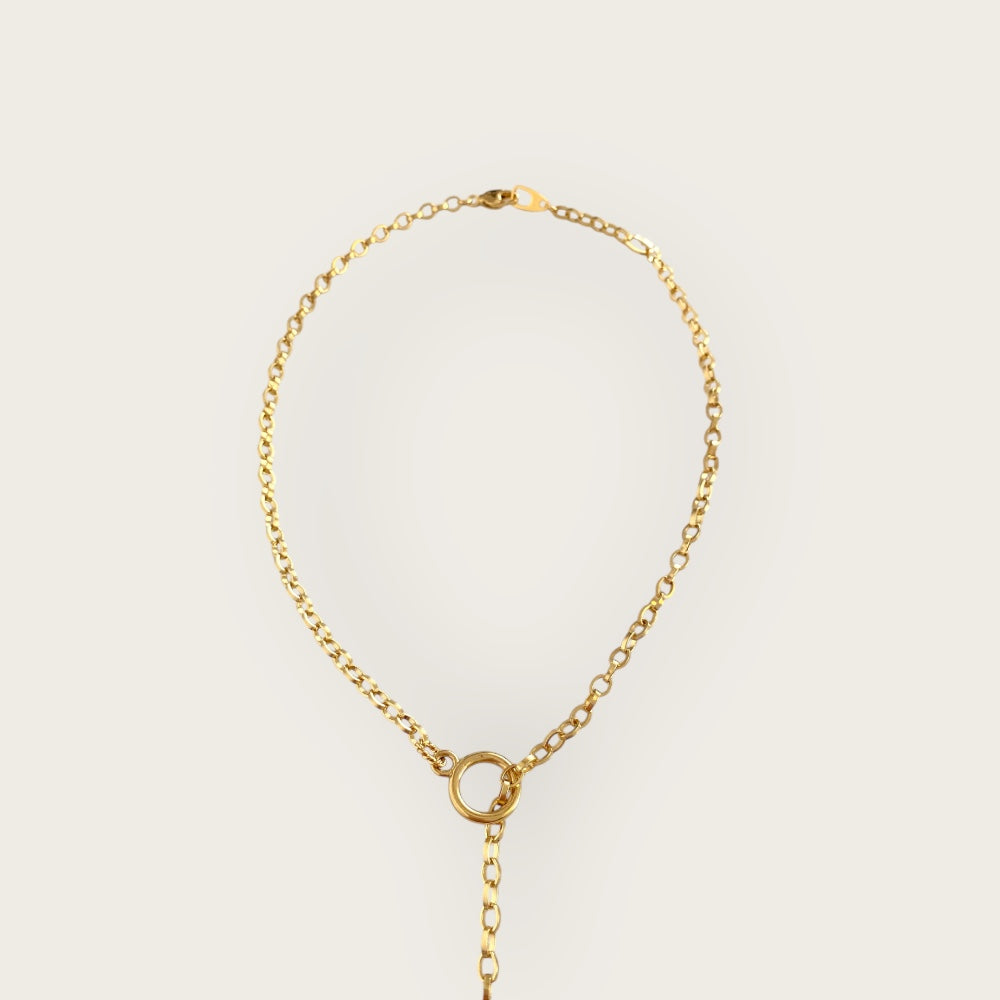 Long necklace with Baroque Pearl