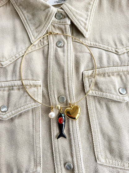 Ras du cou necklace with pendants
