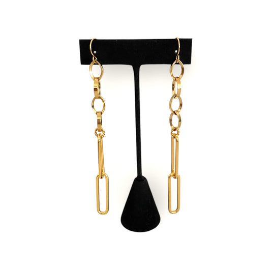 Long bold earrings