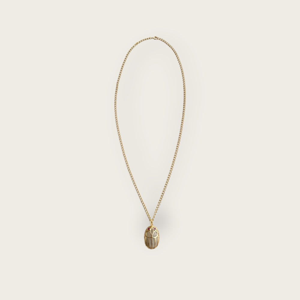 Moonstone scarabee necklace