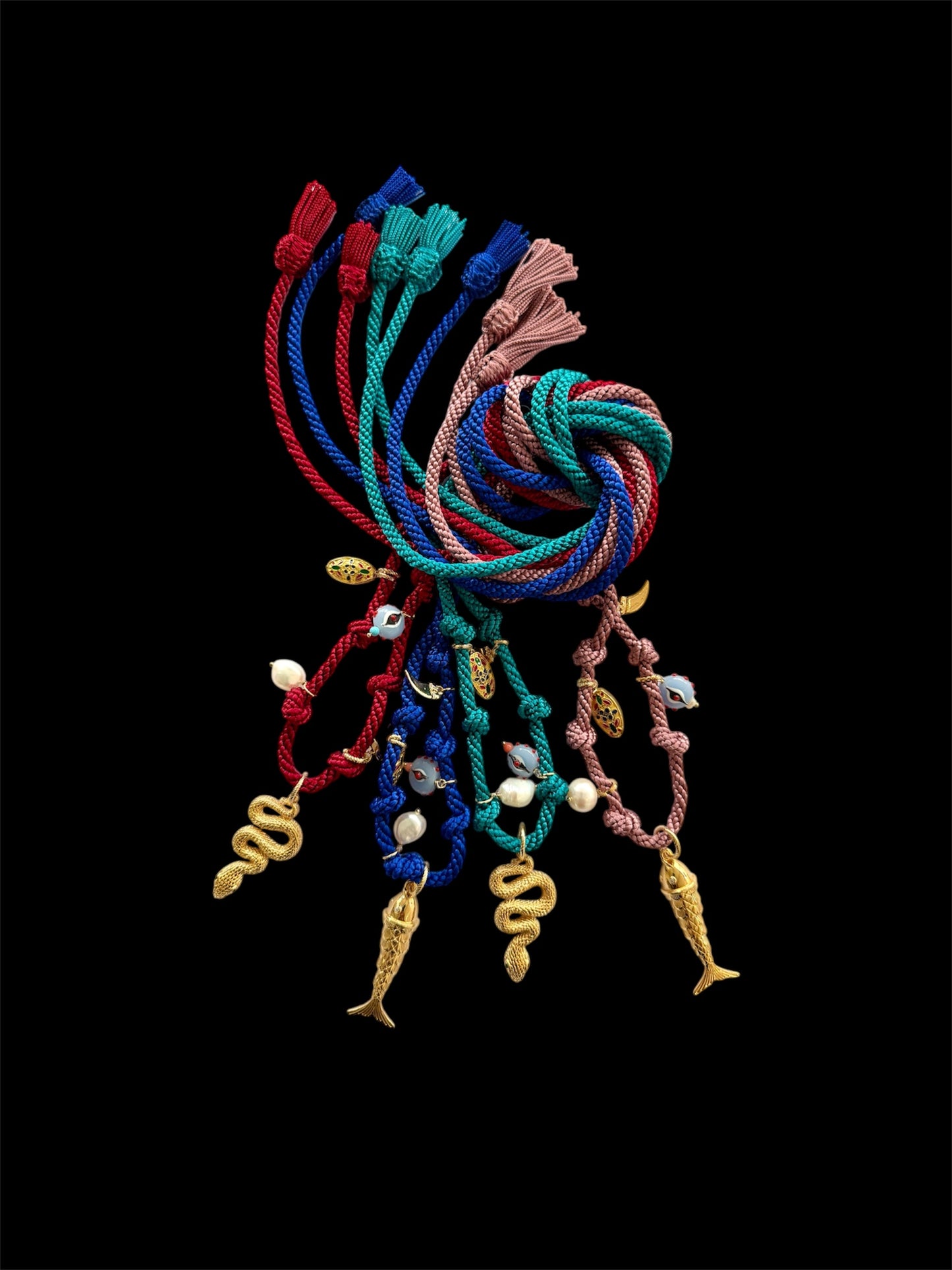 The LEA silk rope necklace