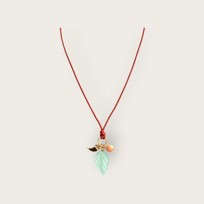 Rope necklace with pendants