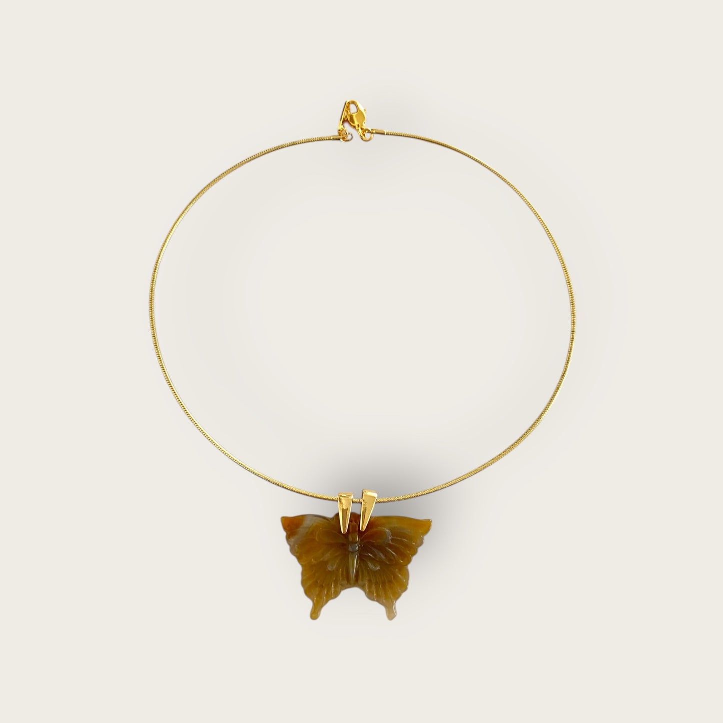 Ras du cou necklace with Butterfly