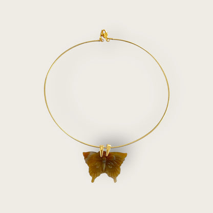 Ras du cou necklace with Butterfly