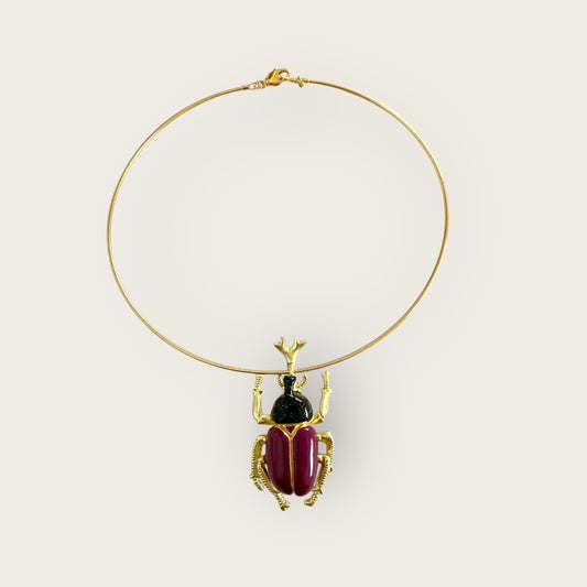 Choker met Scarabee