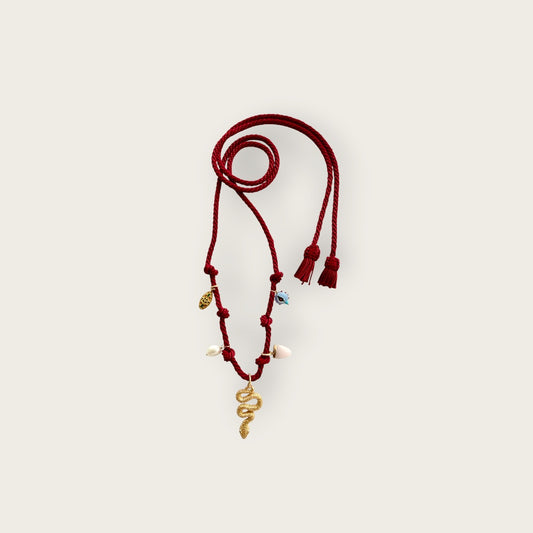 The LEA silk rope necklace