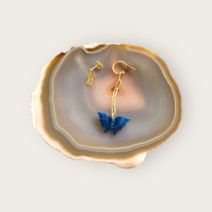 Agate Butterfly earring