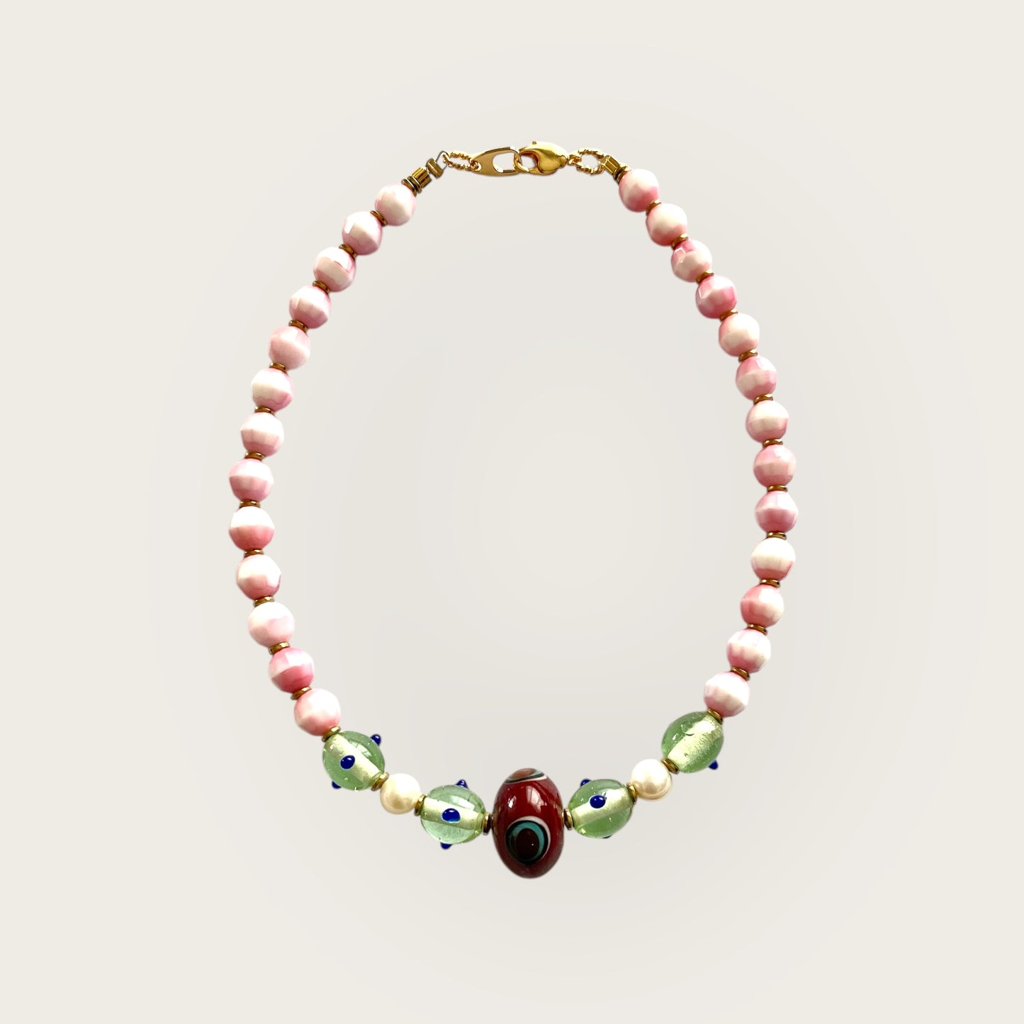 Handmade glass necklace