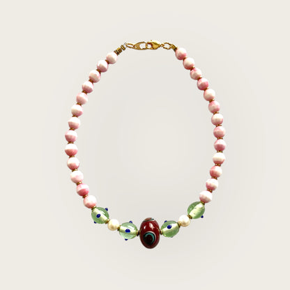 Handmade glass necklace
