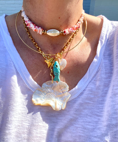 Necklace with pendants