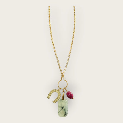 Necklace with lucky charms