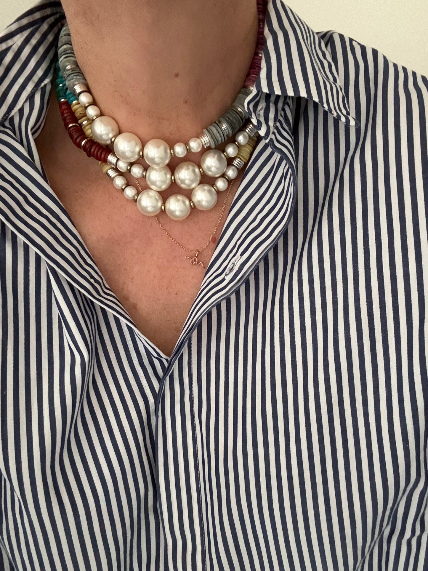 Ras du cou necklace with pearls