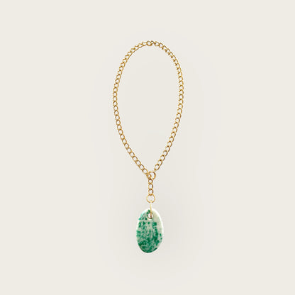Green Moss Agate necklace