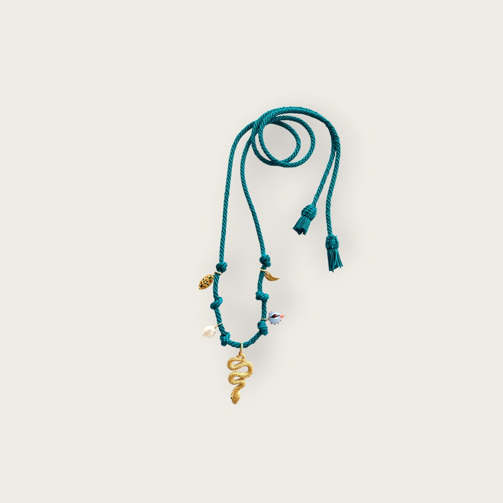 The LEA silk rope necklace