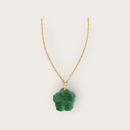 Aventurine flower necklace