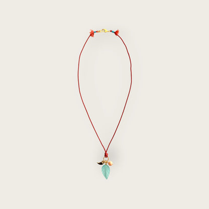 Rope necklace with pendants
