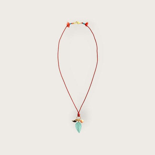 Rope necklace with pendants