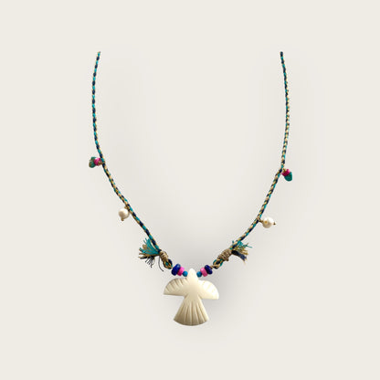 Cord necklace with Bird