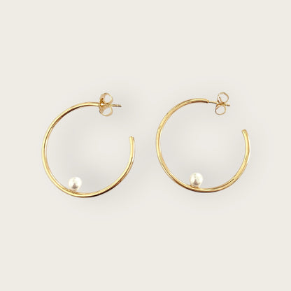 Pearl hoops