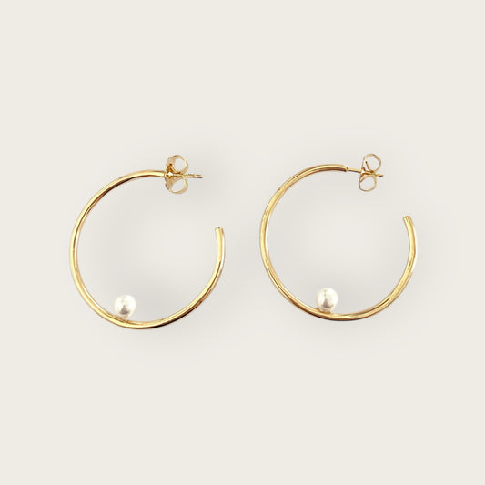 Pearl hoops