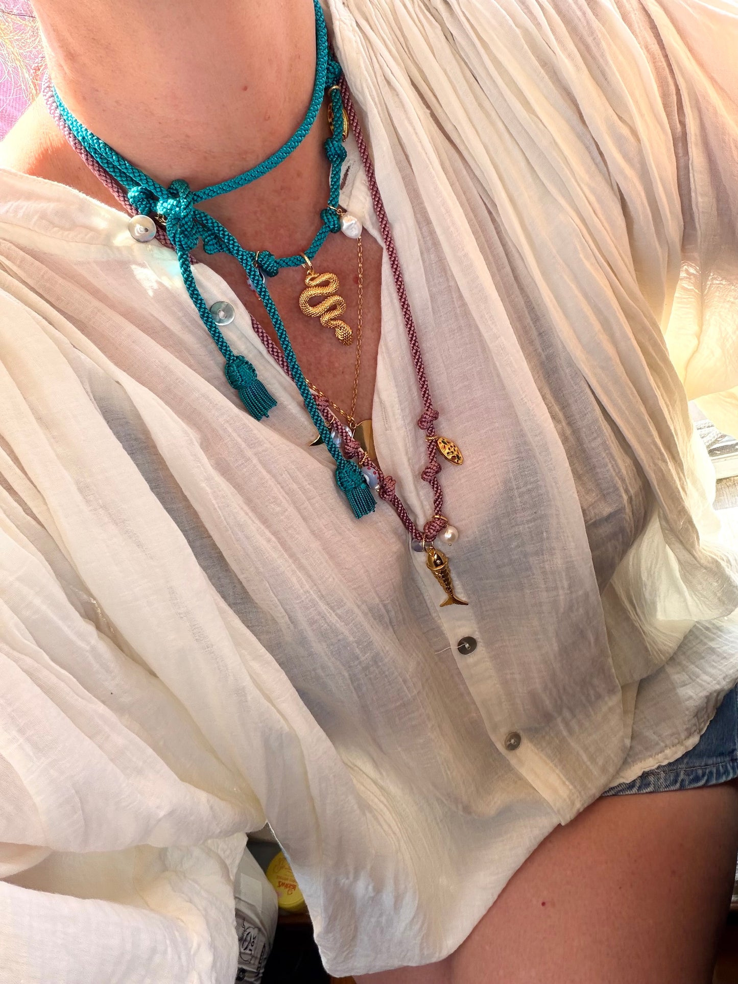 The LEA silk rope necklace