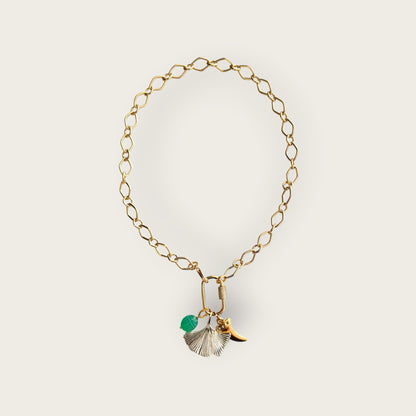 Necklace with Ginko leaf