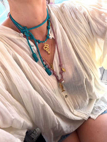 The LEA silk rope necklace