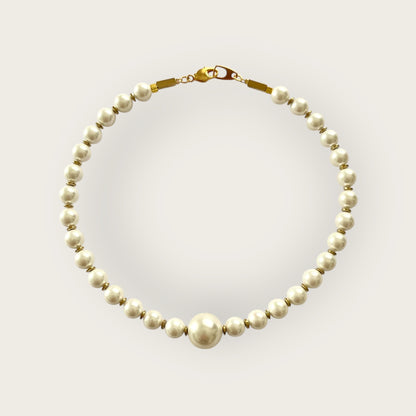 Ras du cou in shell pearl