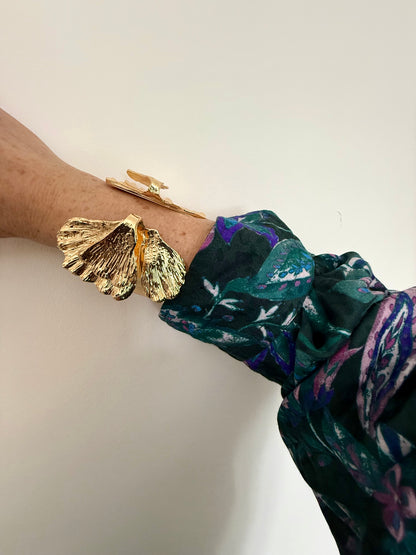 Bracelet with Ginko leafs