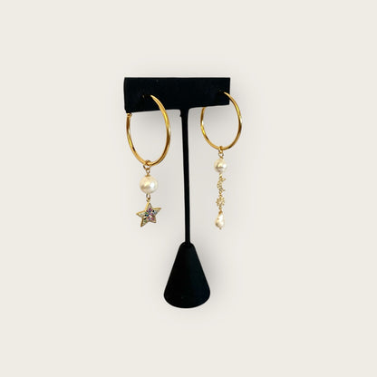 Festive hoops with zirconias