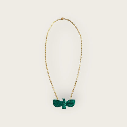 Malachite Bird necklace