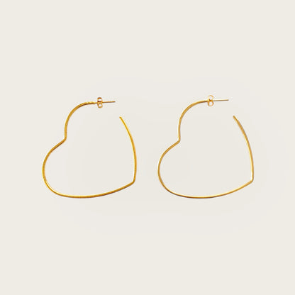 Big hearts earrings