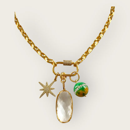 Necklace with various pendants