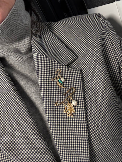 Pin with pendants