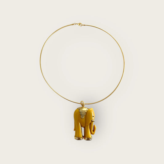 Choker with Vintage Elephant